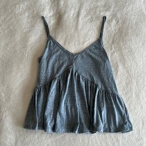 Blue Spaghetti Strap Tank Top